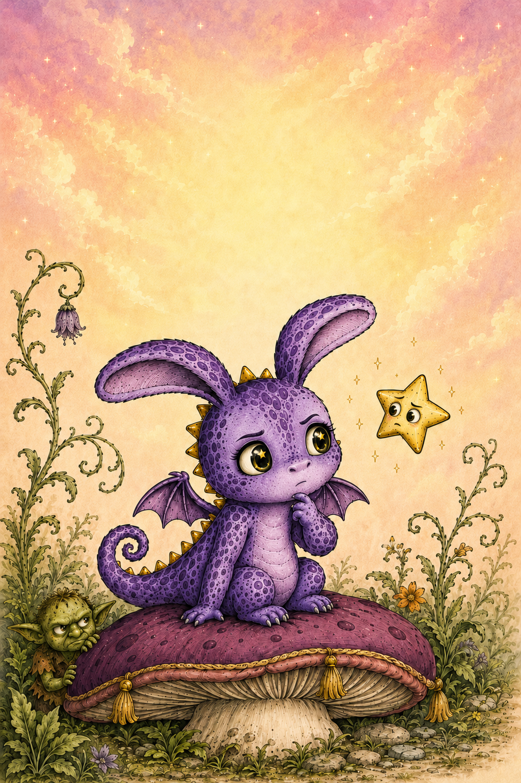Banana Queen and the Missing Crown by Keira — front cover showing Banana Queen with Nova on her mushroom cushion